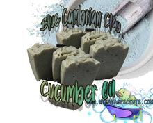 Load image into Gallery viewer, Cucumber and Russian Blue Cambrian Clay All-Natural Vegan Plant Based Soap
