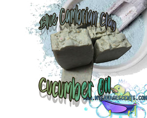 Cucumber and Russian Blue Cambrian Clay All-Natural Vegan Plant Based Soap