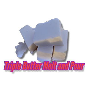 Triple Butter, Kokum Butter Cocoa, Mango Butter Melt And Pour Glycerin Soap Base, 100% Pure Natural Organic Perfect For Soap Making