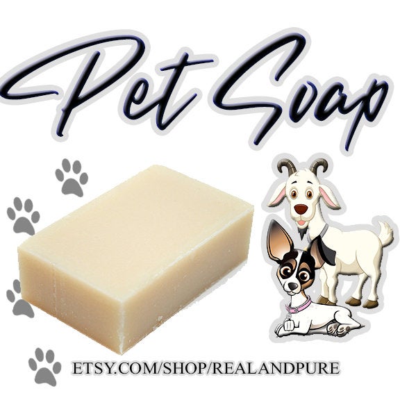 GOATS MILK Pet Soap - Natural - Dog Shampoo Bar