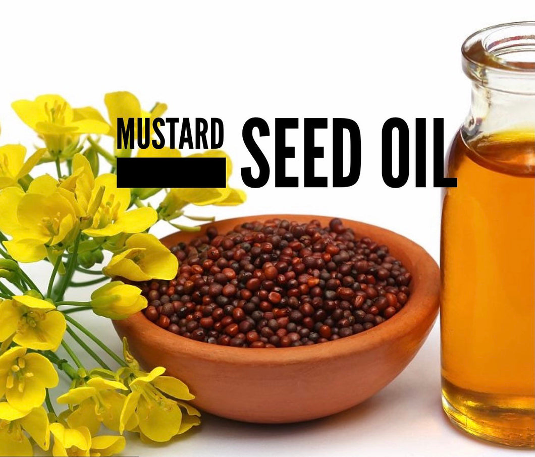 Mustard Seed Oil - 100% Pure and Organic - Virgin - Cold Pressed - Premium